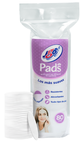 pad faciales 80unds